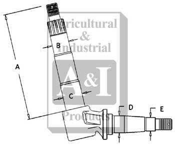 UCA00080   Spindle---(LH) or (RH)---Replaces A57441