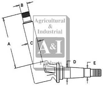 UCA00110   Spindle---(LH) or (RH)---A167024