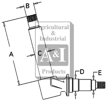 UCA00120   Spindle---(LH) or (RH)---Replaces  A162068