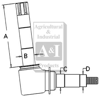 UCA00155   Spindle---(LH) or (RH)---Replaces  K262207, K963522