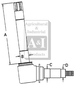 UCA00160   Spindle---(LH) or (RH)---Replaces K262209, K961725