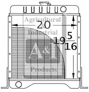 UCA20222  Radiator---Replaces 126522A1 