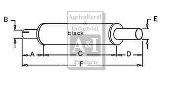 UCA30710     Vertical Round Muffler---Replaces A24314, CA-12