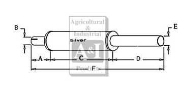 UCA30735     Horizontal Round Muffler---Replaces G13032, CA-4