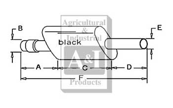 UCA30855  Muffler Vertical---Replaces K201333