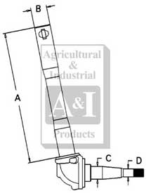 UF01420    Right Spindle---Replaces D4NN3105A