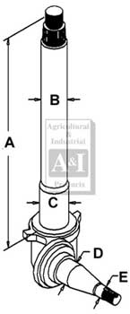 UF01460     Right Spindle---Replaces D5NN3105E