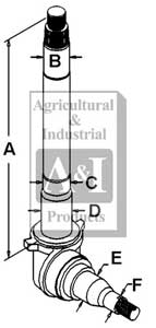 UF01501     Left Spindle---Replaces C9NN3106B