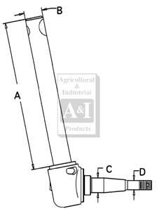 UF01571     Left Spindle---Replaces E9NN3106AA