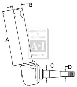 UF01580     Right Spindle---Replaces E9NN3105BA