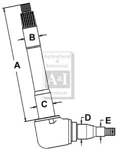 UF01605    Left or Right Spindle---Replaces E9NN3105DB