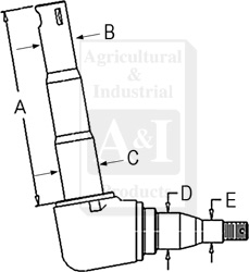 UF01615    Right Spindle---Replaces C5NN3105F