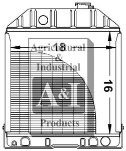 UF20023   Radiator---Replaces E4NN8005AA