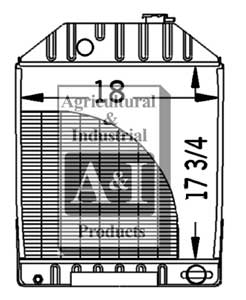 UF20120   Radiator---Replaces E4NN8005BC15M