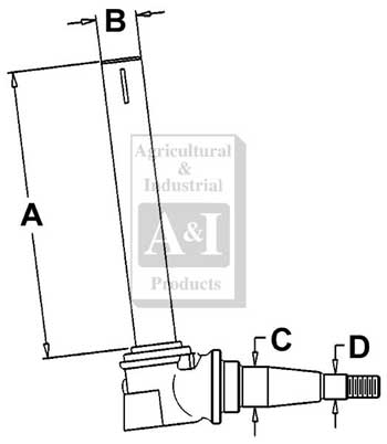 UJD00243    Spindle---Replaces AR58606, AR49589, AT23636