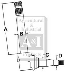 UJD00265    Spindle---Replaces AT76758