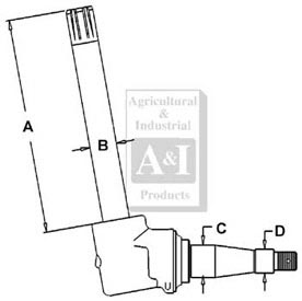 UJD00294    Spindle---Replaces AR53850