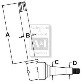 UJD00292    Spindle---Replaces AR50981