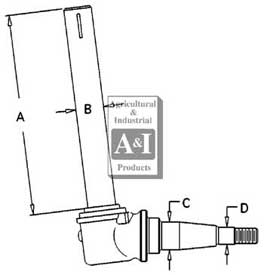 UJD00230    Spindle---Replaces AR103471, AR52860