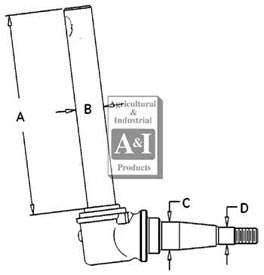 UJD00229    Spindle---Replaces AR103472, AR52861