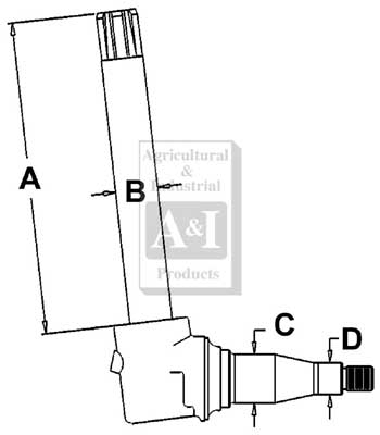 UJD00300    Spindle---Replaces AR81954