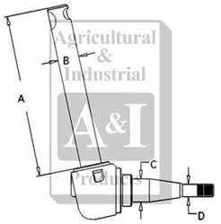 UM00740    Spindle-Left or Right---Replaces 508546M92