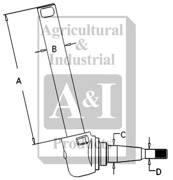 UM00770    Spindle-Left or Rght---Replaces 508571M92 