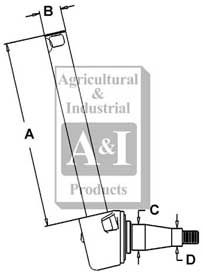 UM00800    Spindle-Left or Right---Replaces 553312