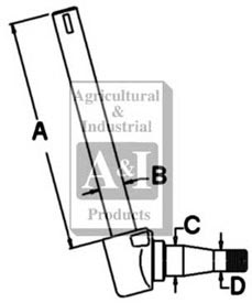 UM00820    Spindle-Left---Replaces 883570M93 