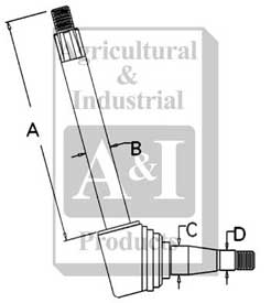 UM00930    Spindle-Left---Replaces 3040892M91