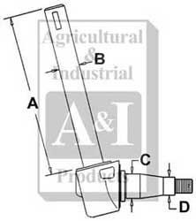 UM01070    Spindle-Right---Replaces 519390M91 