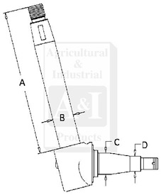 UM01080    Spindle-Left or Right---Replaces 505644M93