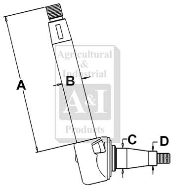 UM01090    Spindle-Left---Replaces 2748637M92