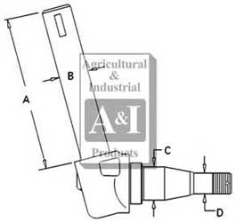 UM01100    Spindle-Left---Replaces 882257M92