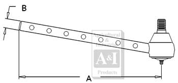 UM01600   Outer Right Hand Tie Rod End---Replaces 186236M91