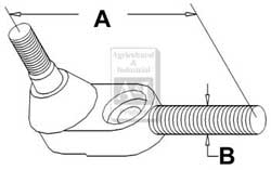 UM01632     Right Inner Tie Rod End---Replaces 186077M92