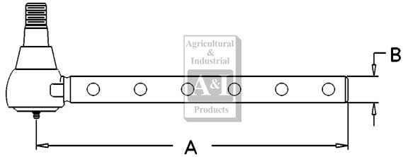 UM01940     Outer Tie Rod End-Left or Right---Replaces 3038564M92