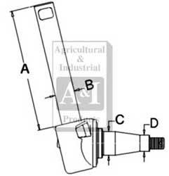 UM01030    Spindle-Left or Right---Replaces 514572M92 