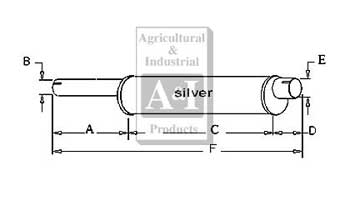 UMM30504    Muffler---Replaces 10A14337