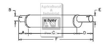 UMM30510     Muffler---Replaces 10A15865