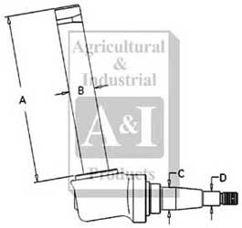 UT0003           Spindle(LH) or (RH)---Replaces 350603R91