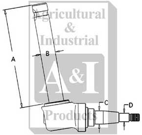 UT0005           Spindle(LH) or (RH)---Replaces 356531R91