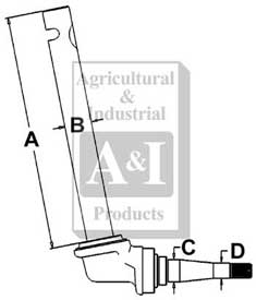 UT0071           Spindle(RH)---Replaces 360420R91