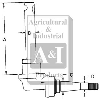 UT0072           Spindle(LH)---Replaces 51699DE