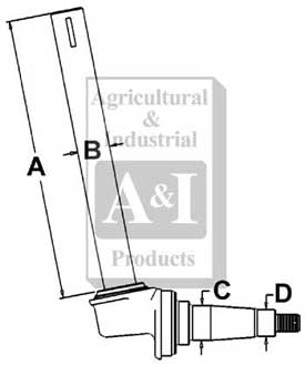 UT0074        Spindle(LH)---Replaces 360407R91