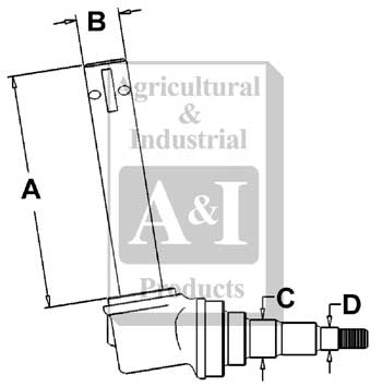 UT0007           Spindle(LH) or (RH)---Replaces 371705R91