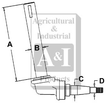 UT0018           Spindle(LH)---Keyed---Replaces 383910R91