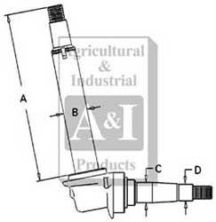 UT0040      Spindle(LH)---Replaces 3043927R1