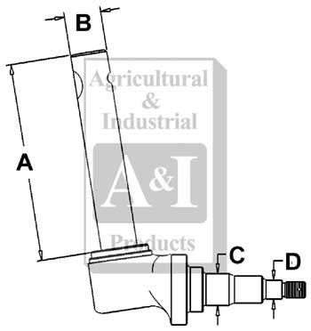 UT0045           Spindle(LH) or (RH)--Replaces 405838R11