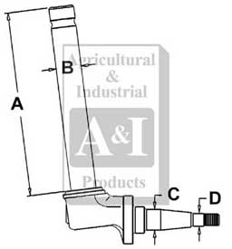 UT0055           Spindle(LH) or (RH)---Replaces 405840R11